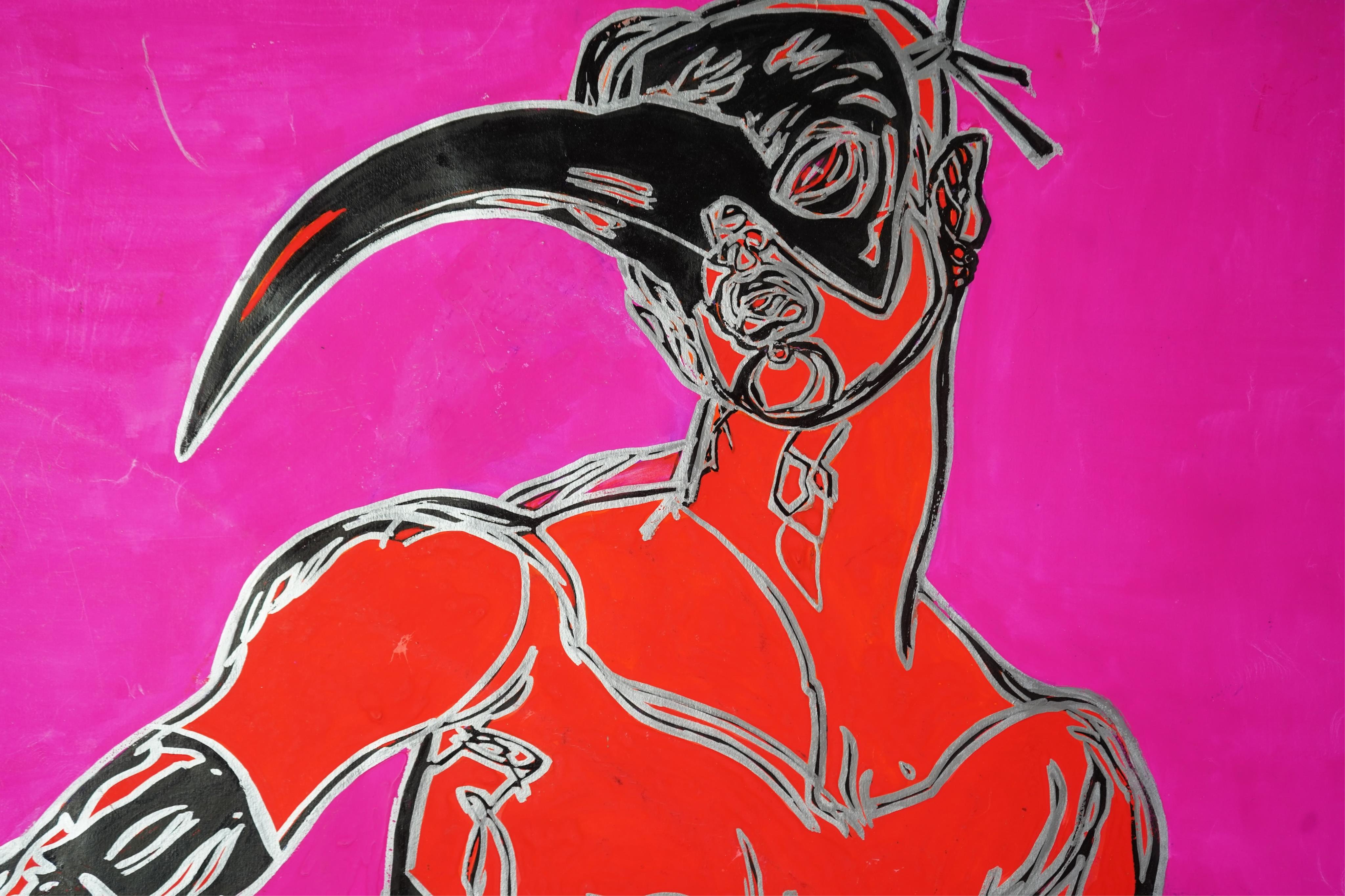 Jo Brocklehurst, 1935-2006, Portrait of a Fetish Dancer